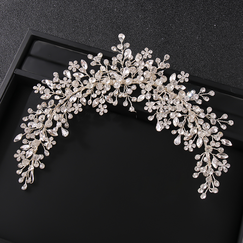 Rhinestone Wedding Headbands For Bride Crystal Headband Hair Accessories Wedding Crystal Hair Band Bridesmaid Head Jewelry Gift