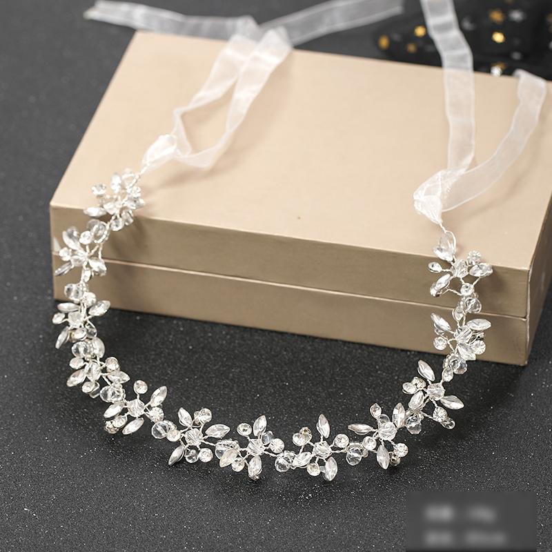 Fashion Silver Color Headbands For Handmade Crystal Rhinestone Tiaras Hairbands Wedding Hair Accessories