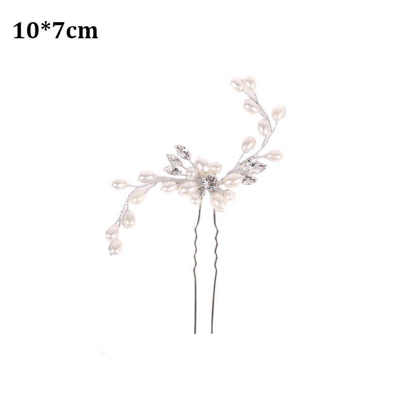 Crystal Pearl Bridal Tiaras Hairbands Hairpins Bridesmaid Diamante Hair Vine Accessories Wedding Jewelry Headwear for Girls 2021