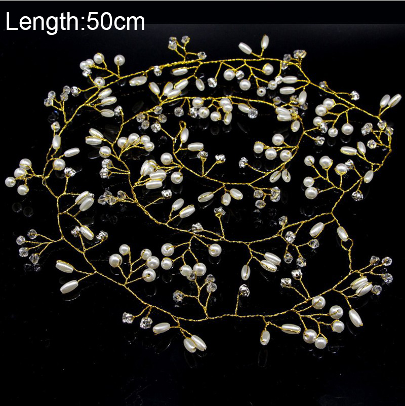 Crystal Pearl Bridal Tiaras Hairbands Hairpins Bridesmaid Diamante Hair Vine Accessories Wedding Jewelry Headwear for Girls 2021